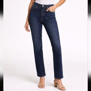 AGOLDE Nico High Rise Straight Leg Jeans Dark Wash Button Fly 31